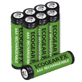 AAA Rechargeable Batteries NiMH 800mAh (8 Pack)