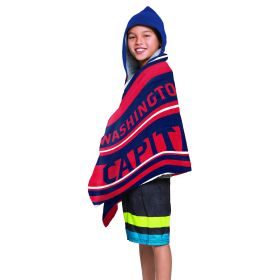 NHL 606 Capitals - Juvy Hooded Towel, 22"X51"