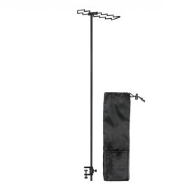 Portable Camping Hanging Rack Camping Light Table Stand Outdoor Lantern Hanging Stand Foldable Lamp Support Stand Camping Parts (Color: bolt, Ships From: China)