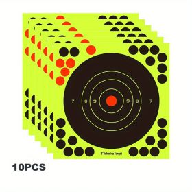 10/50pcs Gun Shooting Target Target Sticker Self-adhesive Bow And Arrow Dart Aiming Sticker; Camping Hutting Travel Accessories (Quantity: 10pcs)