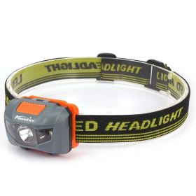 AloneFire HP30 3W Red White LED Lightweight Light; AAA Battery Headlamp; Portable Headlight For Outdoor Fishing Camping & Climbing (Color: Gray, Items: White)