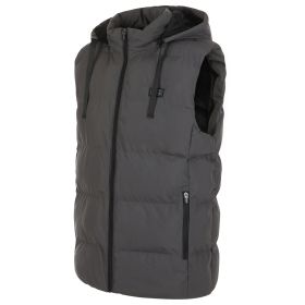 Helios- Paffuto Heated Vest- The Heated Coat (Color: Gray, size: XL)