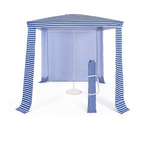 Foldable Easy-Assembly Sun-Shade Shelter Beach Canopy (Color: Style A, size: 6.6' x 6.6')