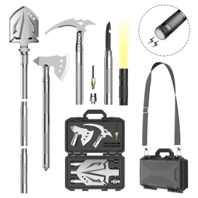 Outdoor Emergency Shovel Camping Equipment (Color: Silver, Type: Survival Kit)