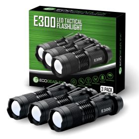 E300 EDC Tactical Flashlight (Pieces: 3-Pack)