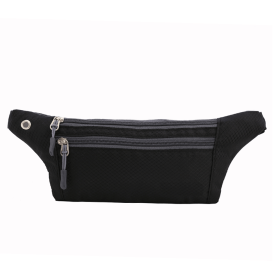 Waterproof Fanny Pack for Running and Travel (Color: Black)